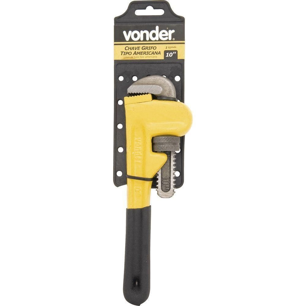 Chave Grifo Cano 10 Americana Aço Forjado Emborra Vonder