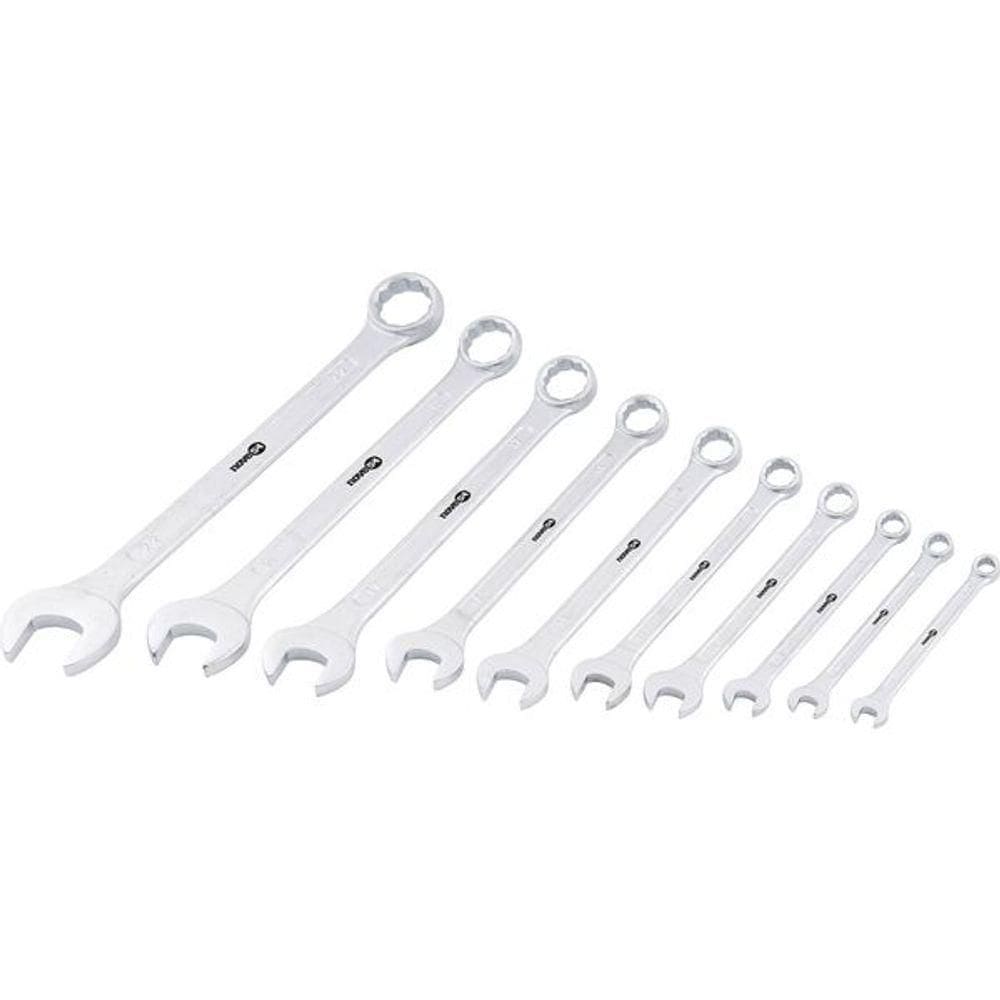 Jogo Chave Combinada 6-22mm Aço Carbono Com 10 Peças Suporte