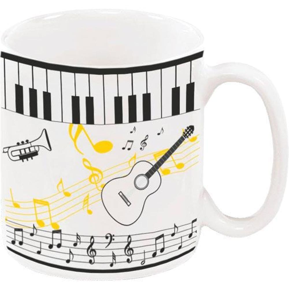 Caneca Xícara Porcelana 300Ml Estamapada - Koisas De Cozinha
