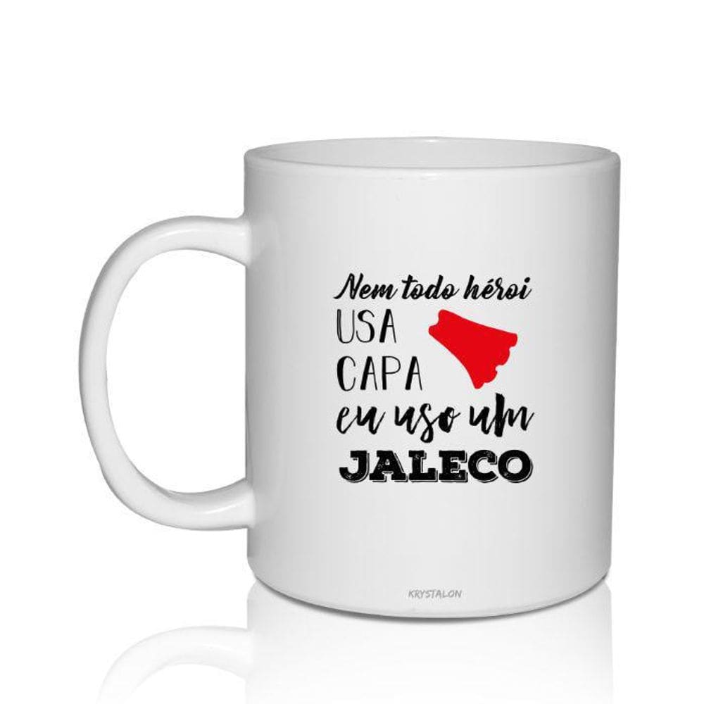 Kit 4 Canecas Brancas Personalizadas Da Saúde