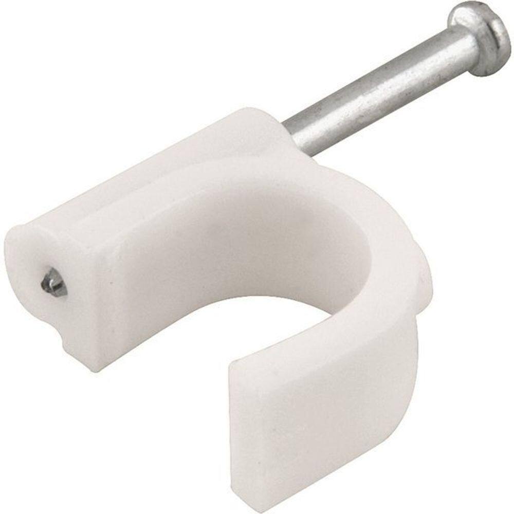 Grampo Para Fios 10mm² Branco Redondo Com 100 Peças Vonder