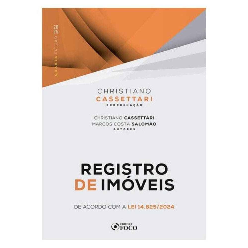 Registro De Imóveis - 4ª Ed - 2025