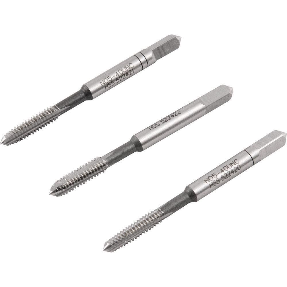 Macho Manual Aço Rápido Nº 5 1-8`` Unc Jogo Com 3 Pçs Vonder