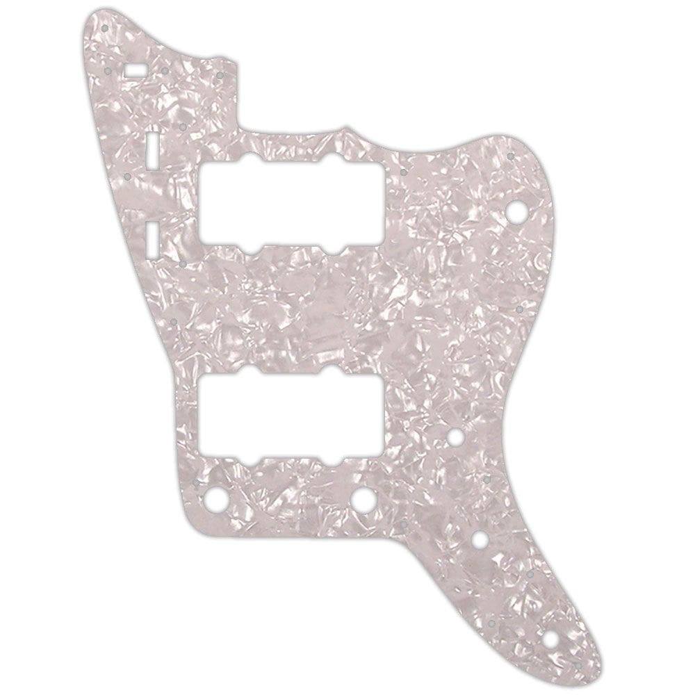 Escudo Ronsani P/ Guitarra Jazzmaster White Pearl 4Ply 919