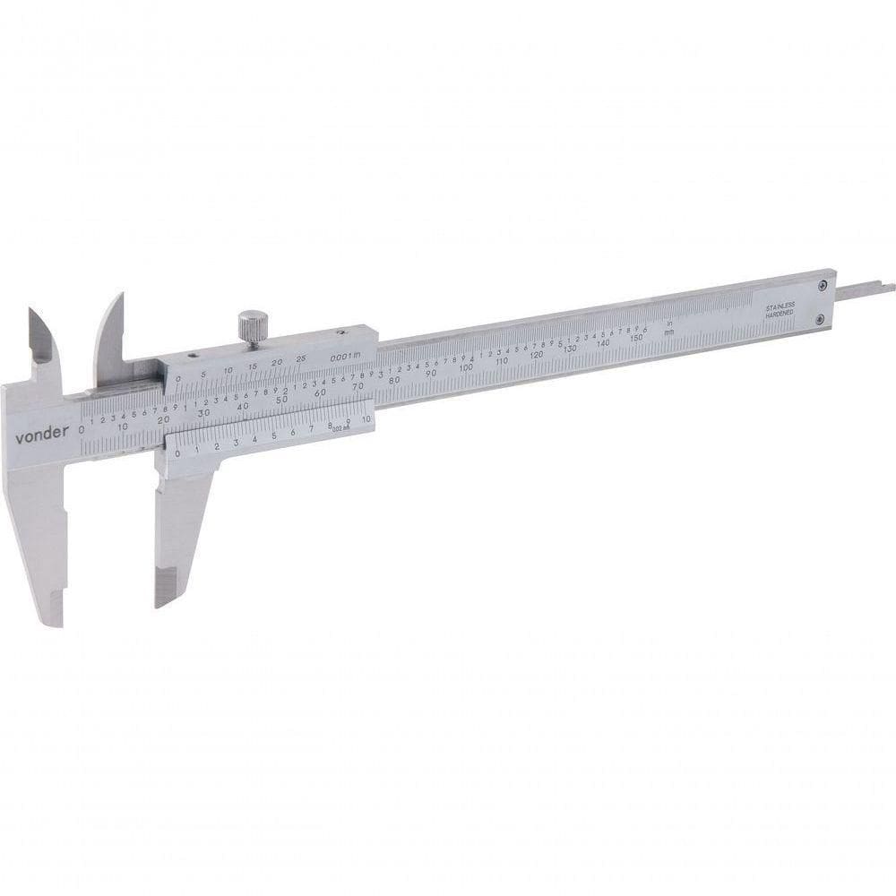 Paquímetro Universal 150mm 0,02mm Aço Inox Pa152 Vonder
