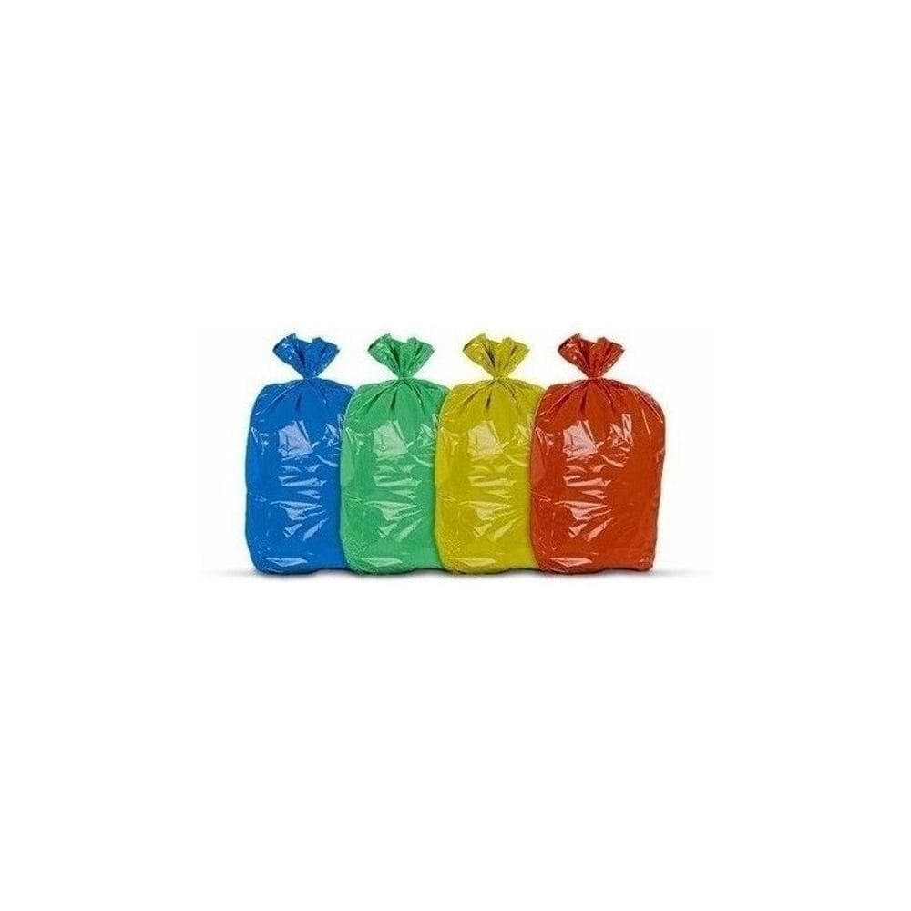Saco De Lixo 60 Litros Coloridos 4 Pacotes 400 Unidades