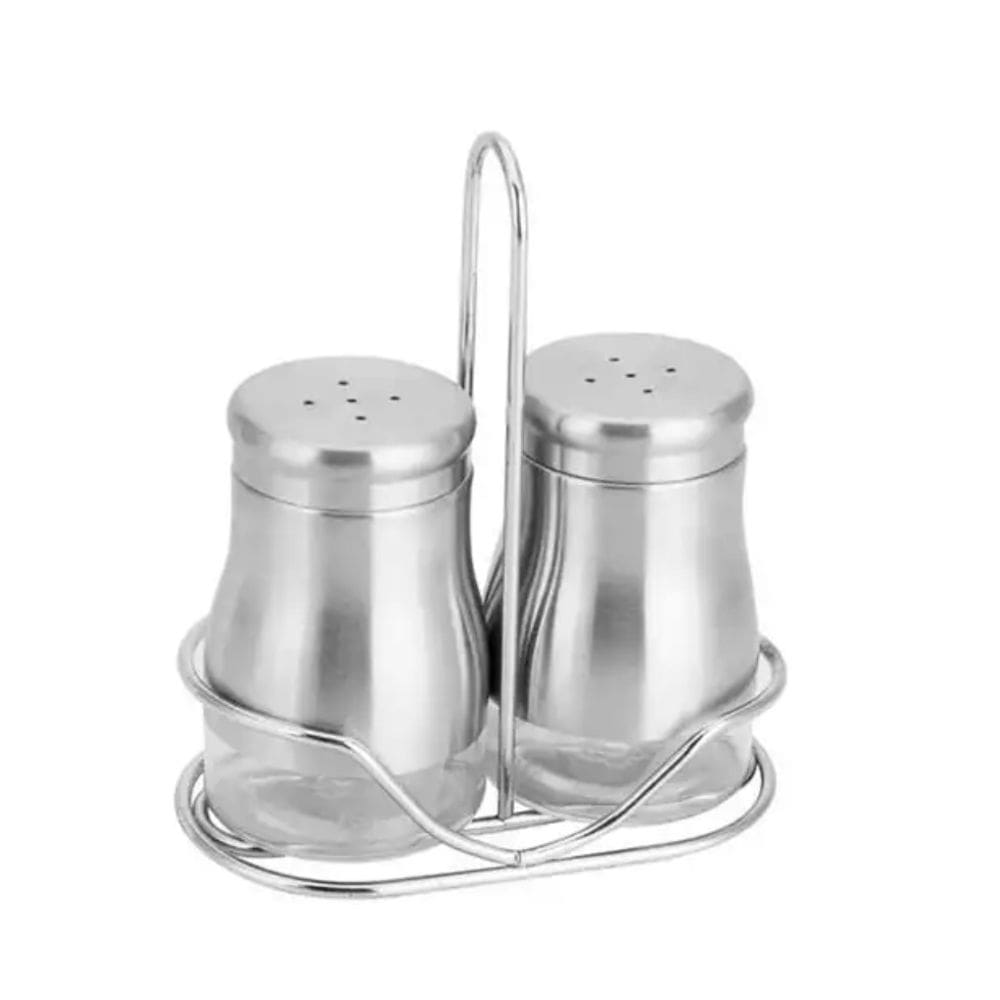 Porta Condimentos Vidro e Inox