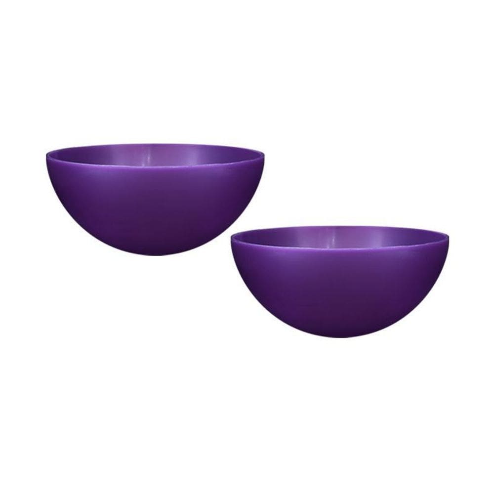 Kit 2 Mini Bowl Lilás 240Ml Plástico Premium