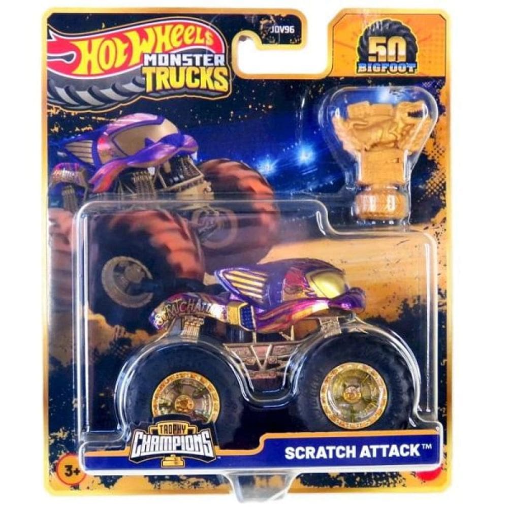 Hot Wheels Monster Trucks Scratch Attack - JDV96 MATTEL