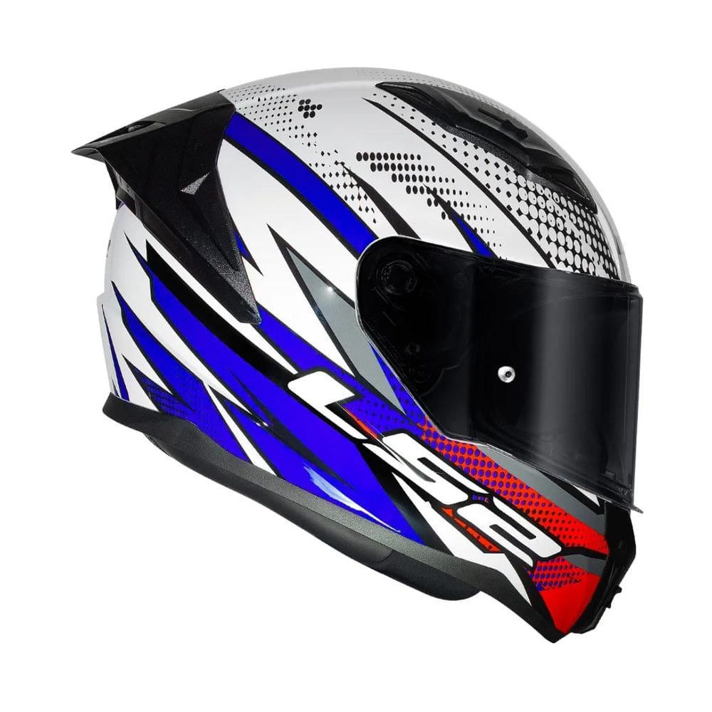 Capacete Ls2 FF810 Vigo Flight Branco E Azul