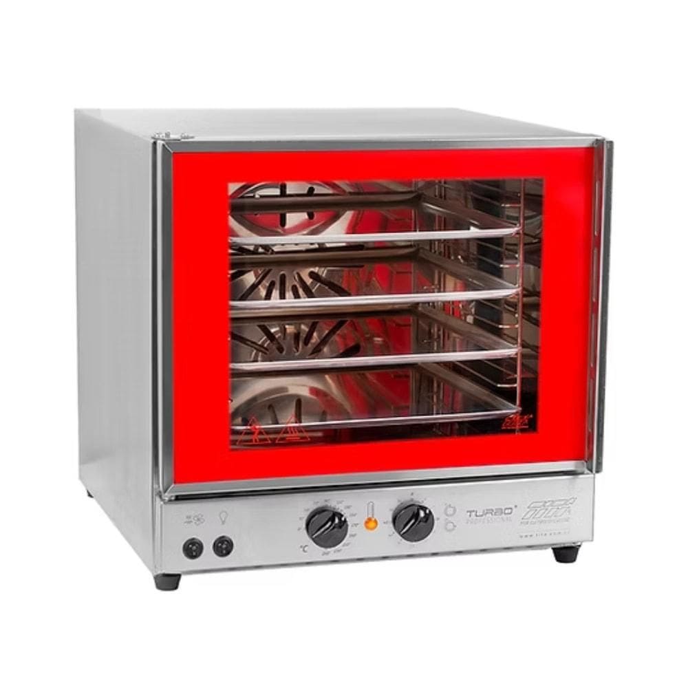Forno Elétrico de Bancada Turbo Aço Inox FETP4A Vermelho Titã