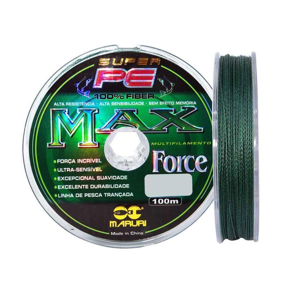Linha Multifilamento Maruri 200m Max Force 4 Fios Medida 0,60mm 70lb