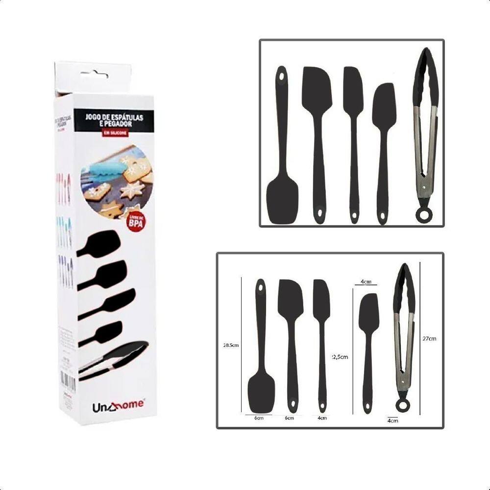 Espátulas e Pegador Silicone Candy Colors UnyHome SU201312