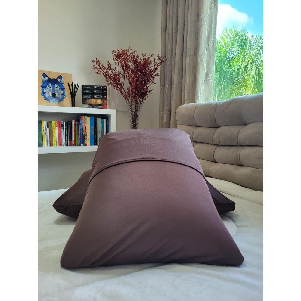 Kit 02 Fronha Lisa Envelope Malha Travesseiro 70X50