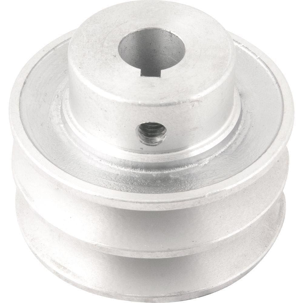 Polia Alumínio 2 Canais Perfil A 70mm Com Furo 5-8`` Vonder
