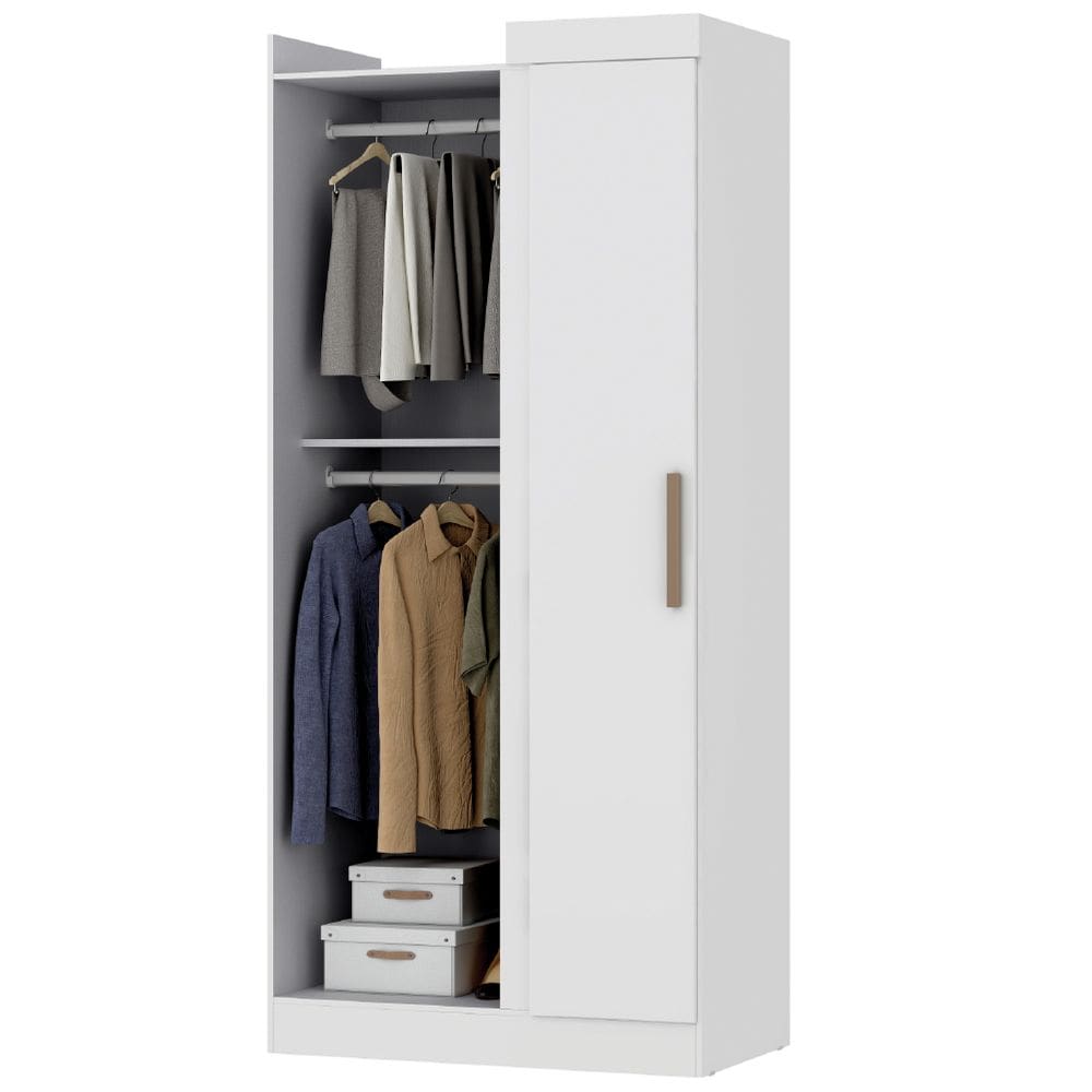 Modulo de Guarda Roupas Canto Para Quarto Madrid Maxel