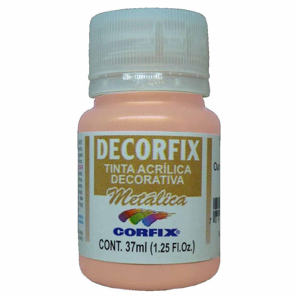 Tinta Decorfix Metalica 408 Ouro Rose 37Ml