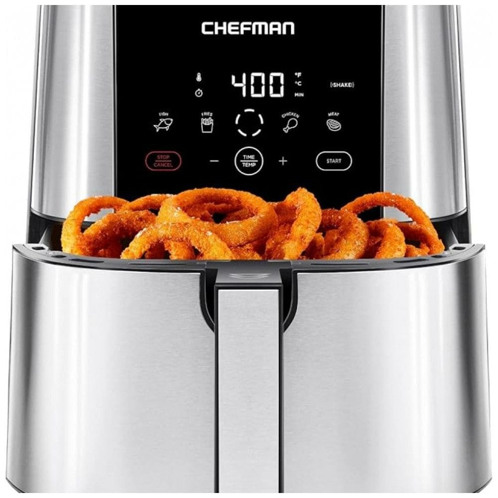 Fritadeira Elétrica Capacidade 7.5 L Antiaderente 1700W, 110v, CHEFMAN TurboFry Air Fryer,, Prateado