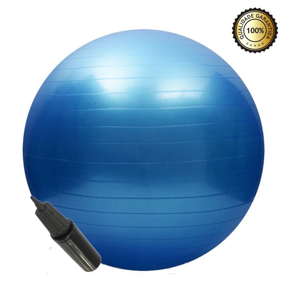 Bola Suíça Yoga Funcional Abdominal Pilates Com Bomba 55 Cm