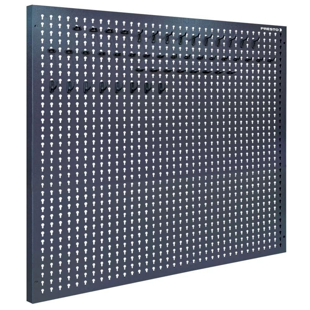 Painel Para Ferramentas Em Aço 94x97cm Com 48 Ganchos Presto