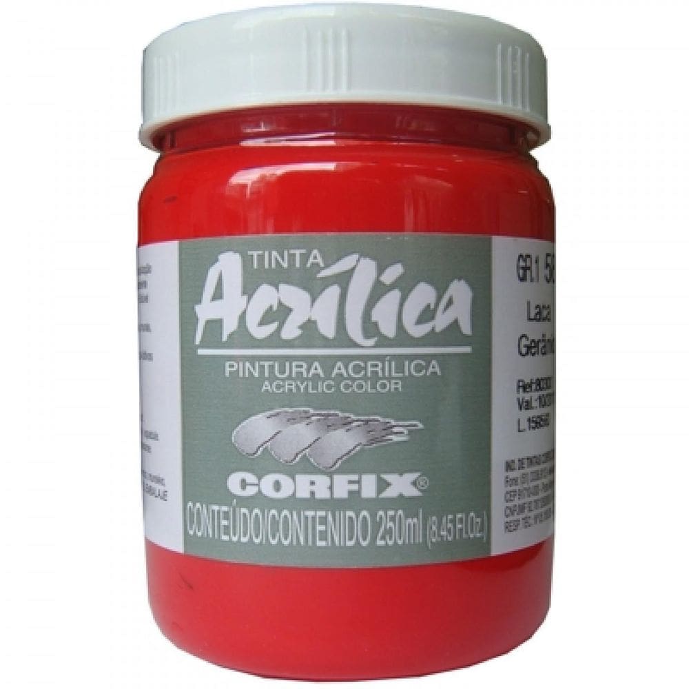 Tinta Acrílica Corfix Laca Gerânio 58 G1 250Ml
