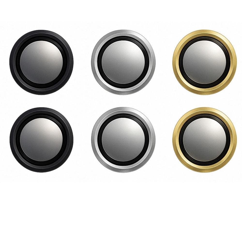 Película (Kit 02 Pçs) da Lente Câmera Lisa / Strass Para Samsung Galaxy A06 (4G 5G)