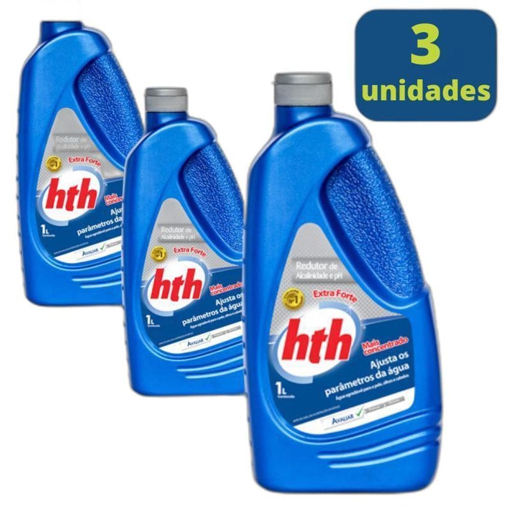 Kit Redutor De Ph Extra Forte 3 Litros Hth