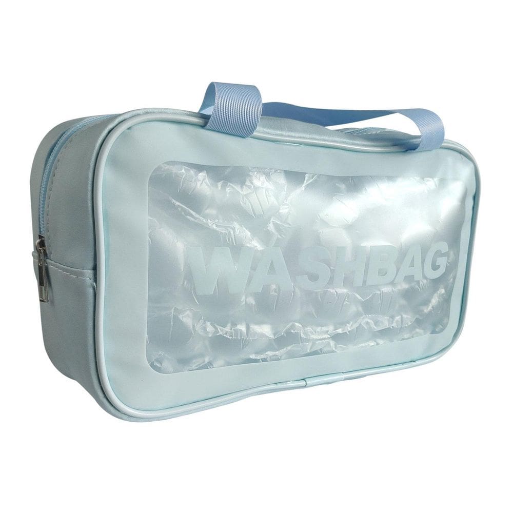 Necessaire De Pvc Grande Alça Organizador Malas Viagem Zíper