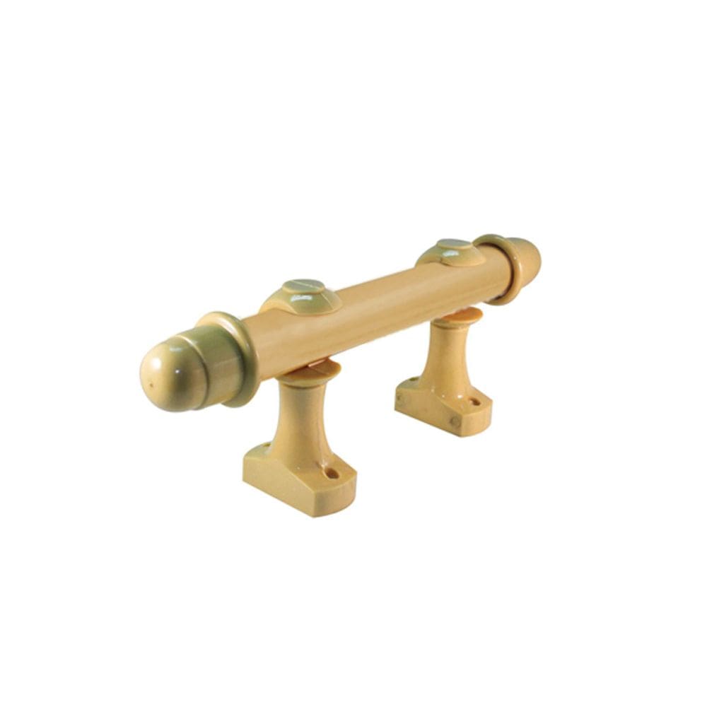 Kit Suporte Cortina para Varão 19mm Marfim Pvc  par