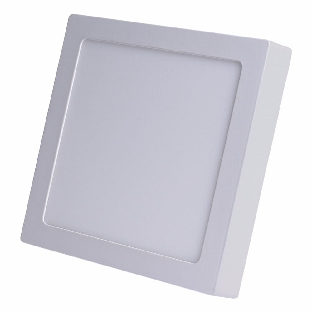 Plafon Led Sobrepor Quadrado 18w Branco Frio 6000k
