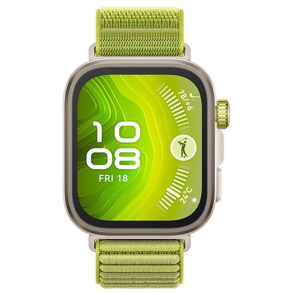 Smartwatch Huawei Watch Fit 4 Pro Verde com 1,82”, Pulseira de Nylon, Bluetooth e 32GB