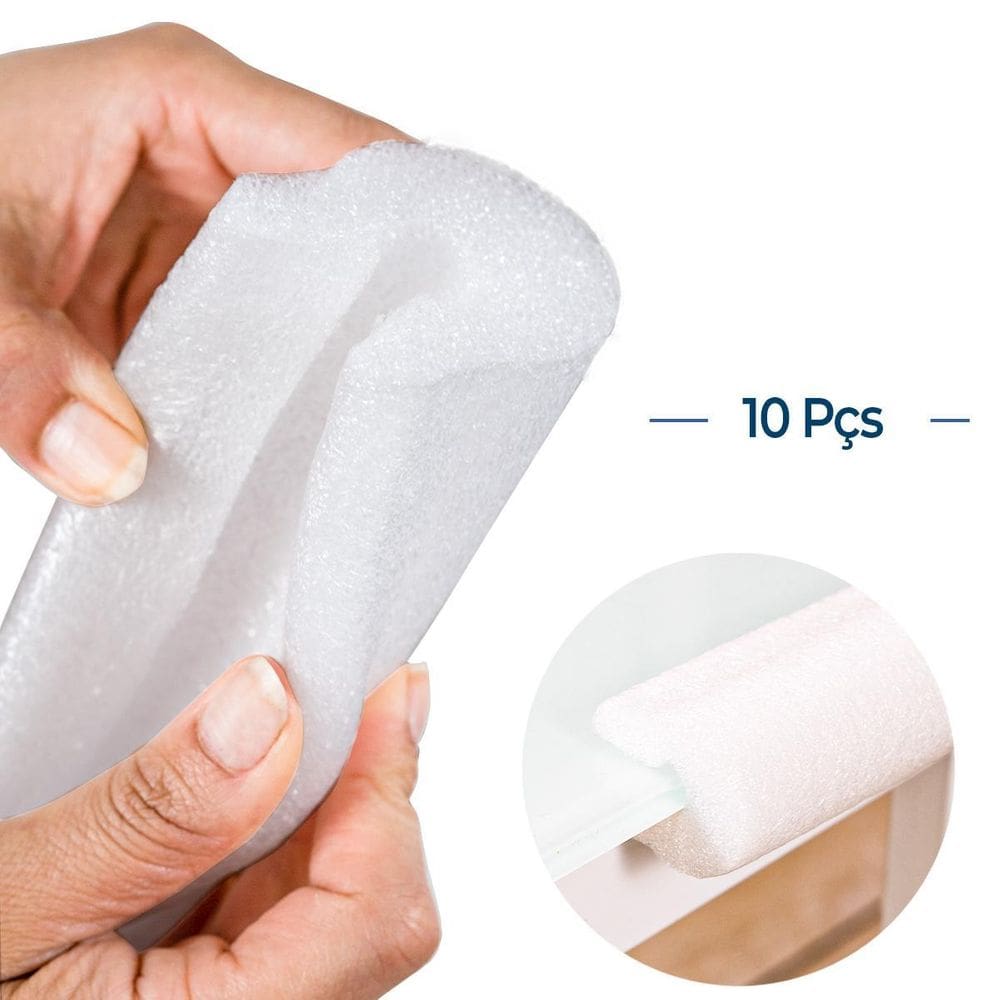 Kit C/10 Protetor Borda Espuma Grande Polietileno 2 Metros