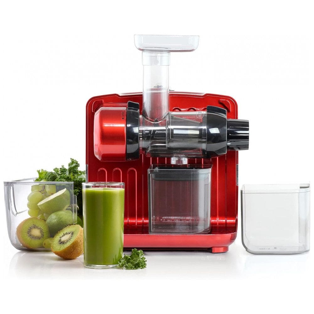 Centrífuga de Frutas com 8 Velocidades, Aço Inoxidável, 200W, 110v, OMEGA JCUBE500RD, Vermelho
