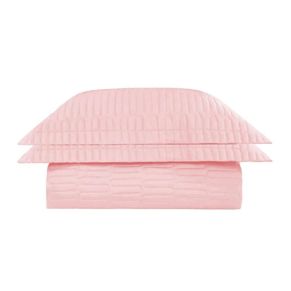 Kit Colcha / Cobre Leito Queen Panama - Marken Fassi Rosa