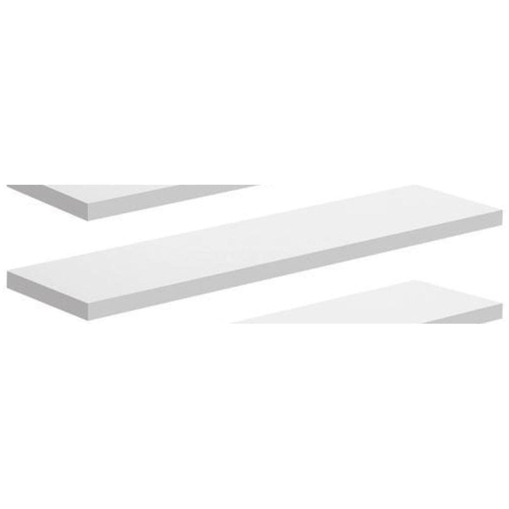 Kit 4  Prateleira 50X25 Mdf  Branco + Instalação Flutuante