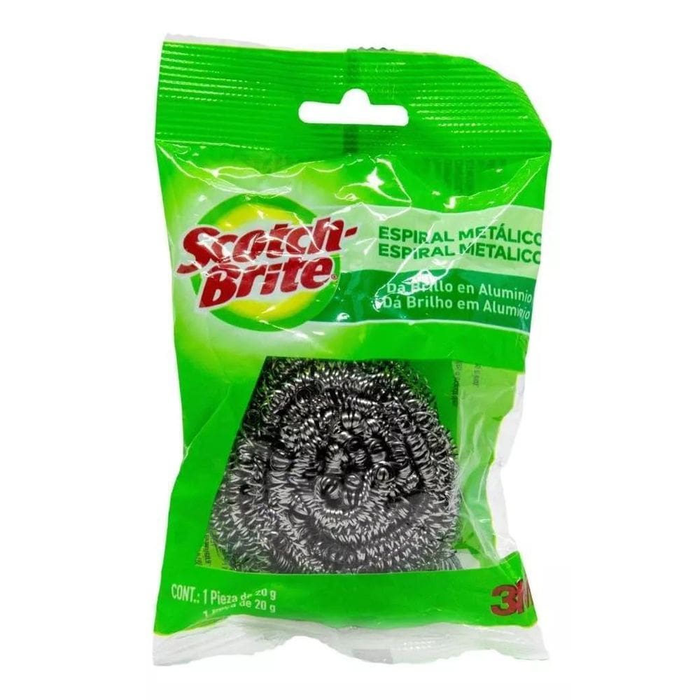 Esponja Aço Espiral Metálico Scotch Brite 3M 20G