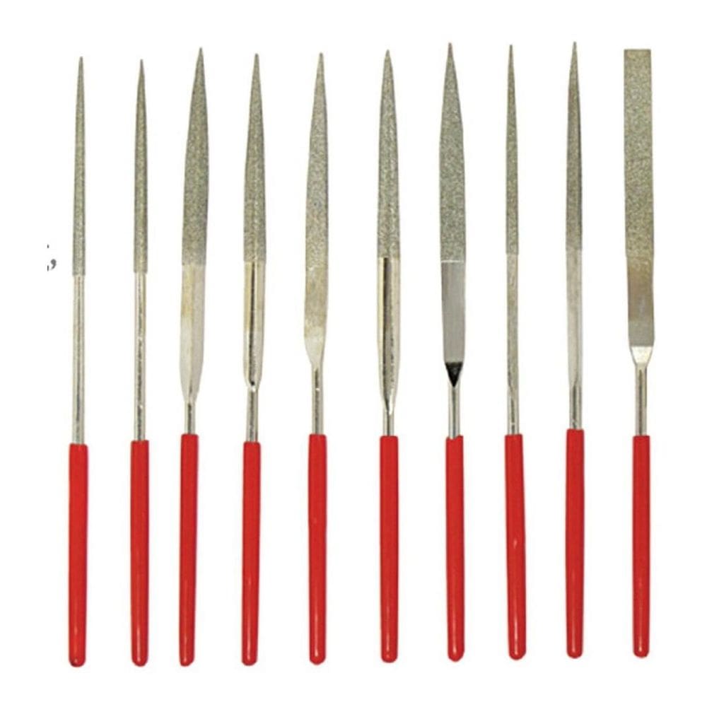 Jogo Lima Agulha Diamantada Relojoeiro Ourives 10 Peças