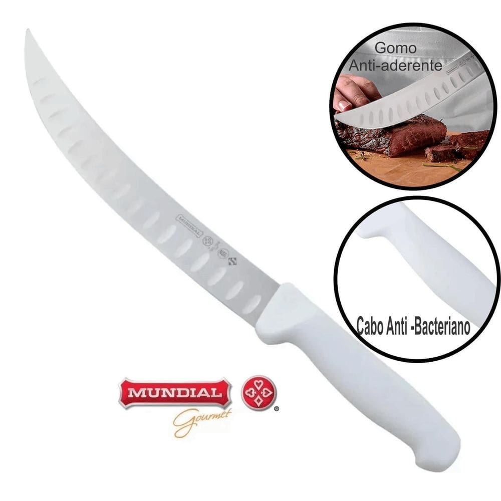 Faca Butcher 10 Churrasco Curvada Mundial Grande Granton