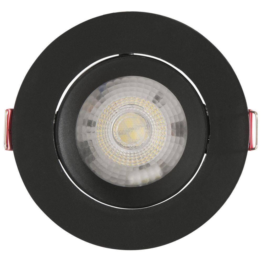 Spot Led Tramontina Redondo 5 W 6500 K Preto Com Luz Branca