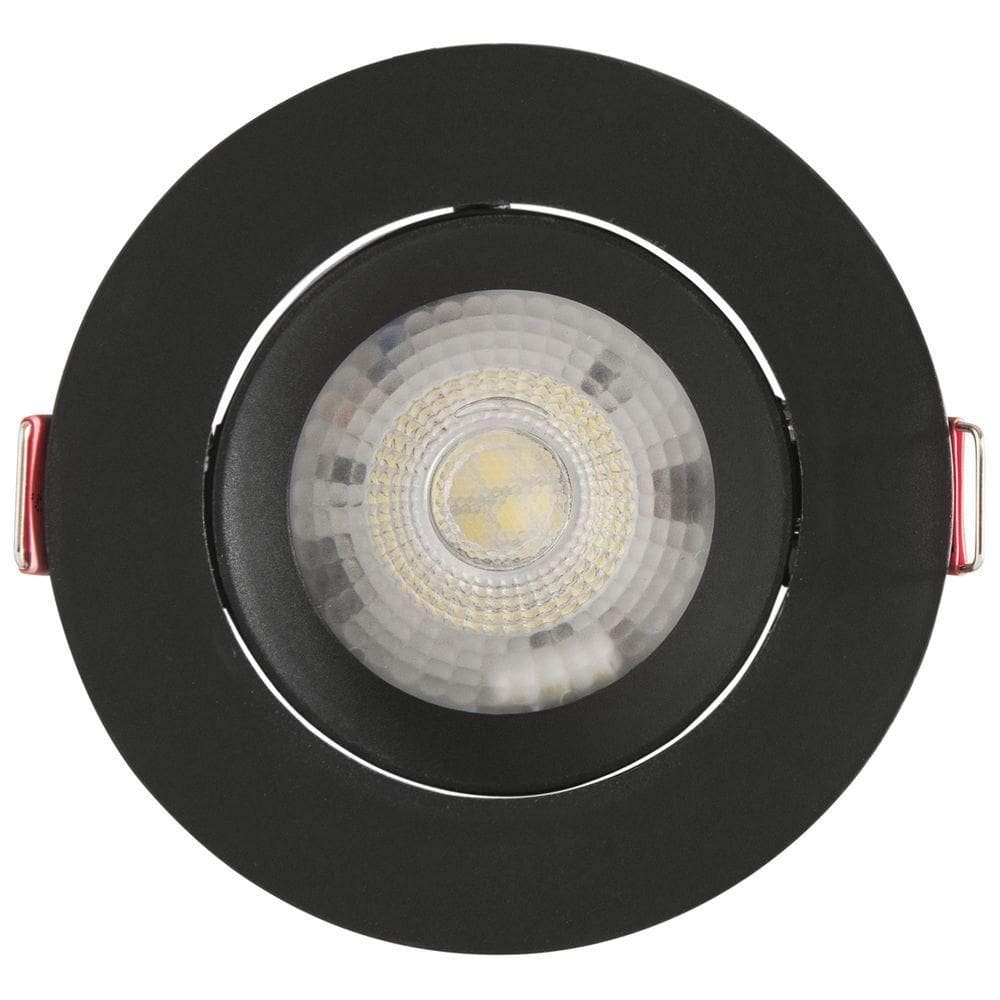 Spot Led Tramontina Redondo 3 W 6500 K Preto Com Luz Branca