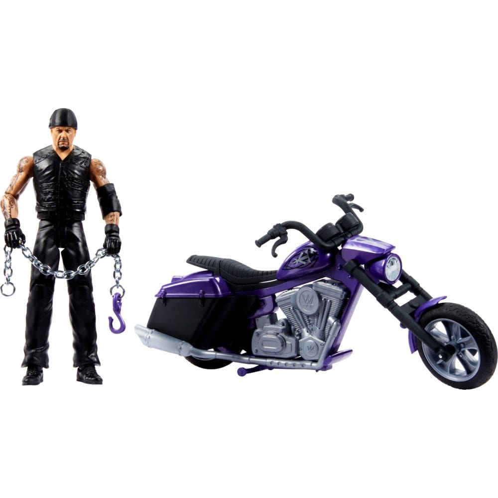 Conjunto de bonecos de ação e veículos de brinquedo Mattel WWE Wrekkin` Undertaker