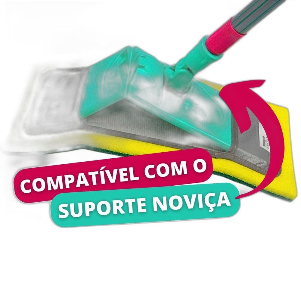 Kit 2 Refil Para Mop Noviça Bettanin Abrasivo Esfrebom