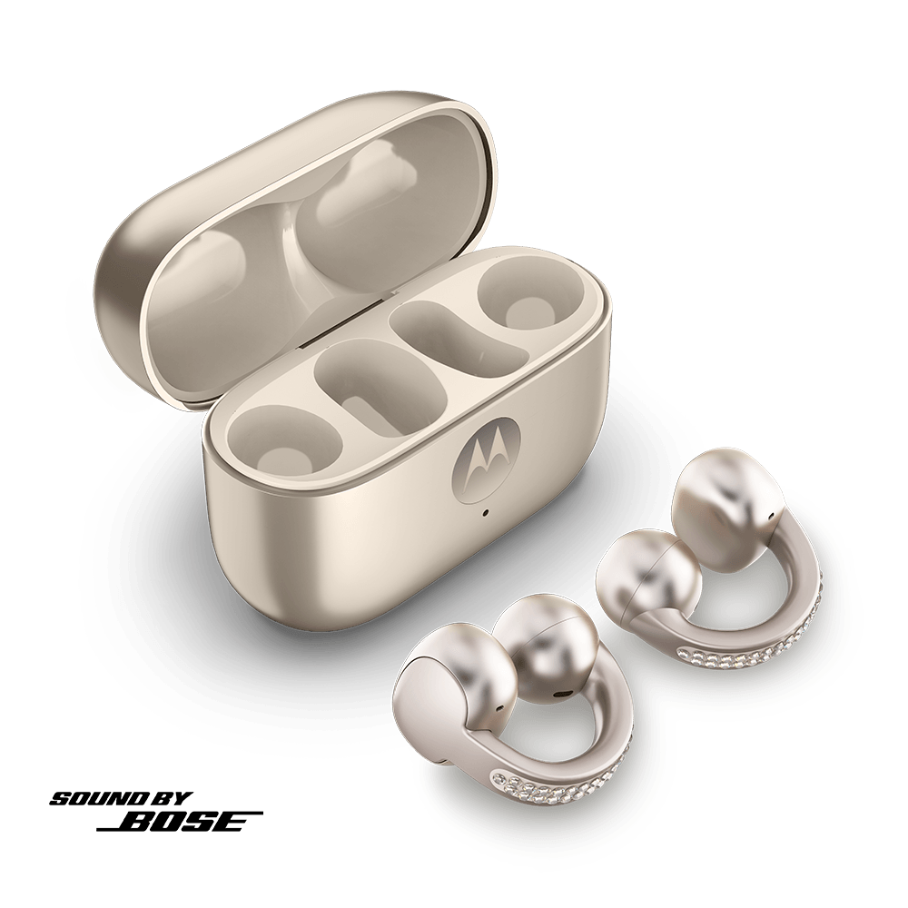 Fone de ouvido Sem Fio Moto Buds Loop Crystals by Swarovski
