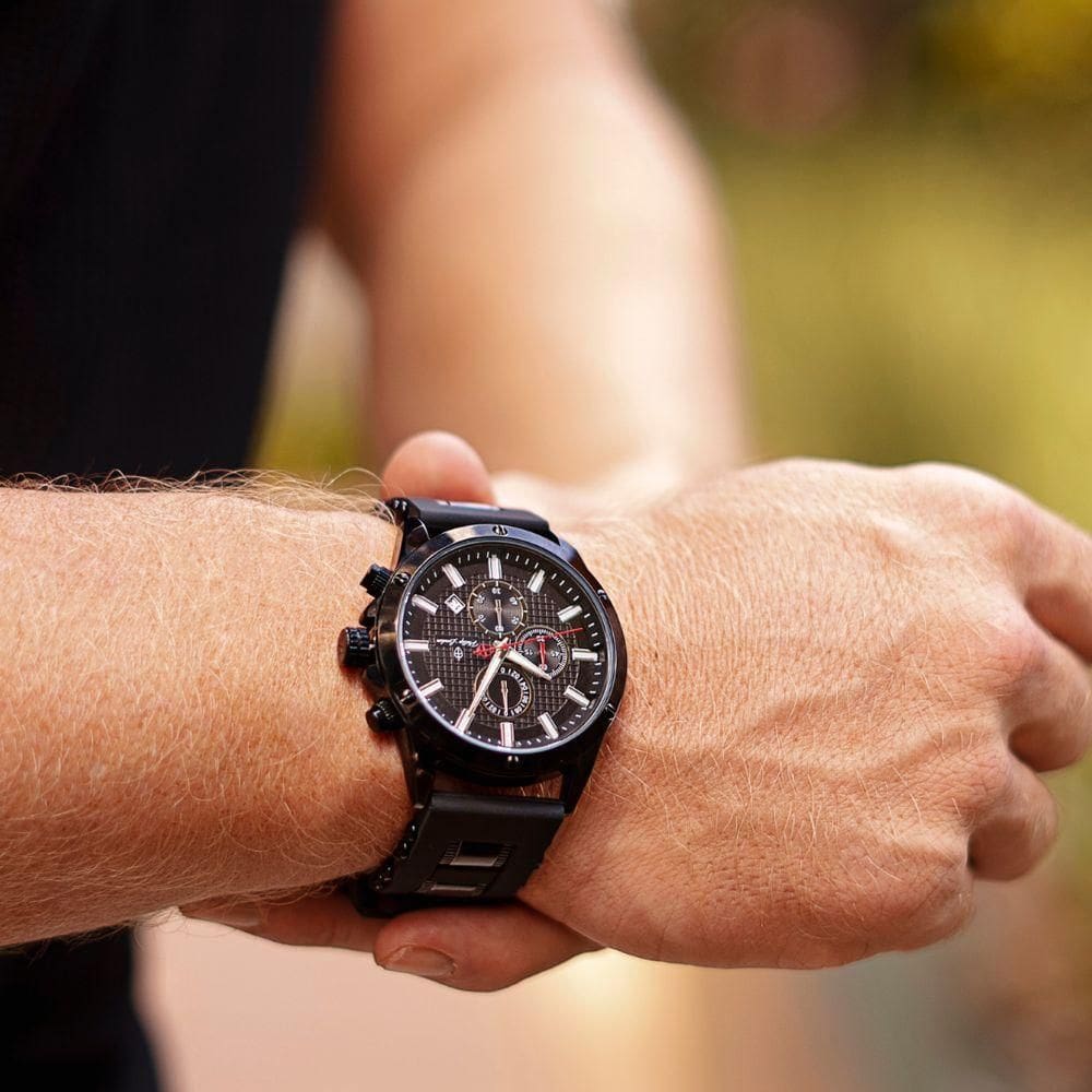 Relógio Masculino Falcon Black 46mm | Extra
