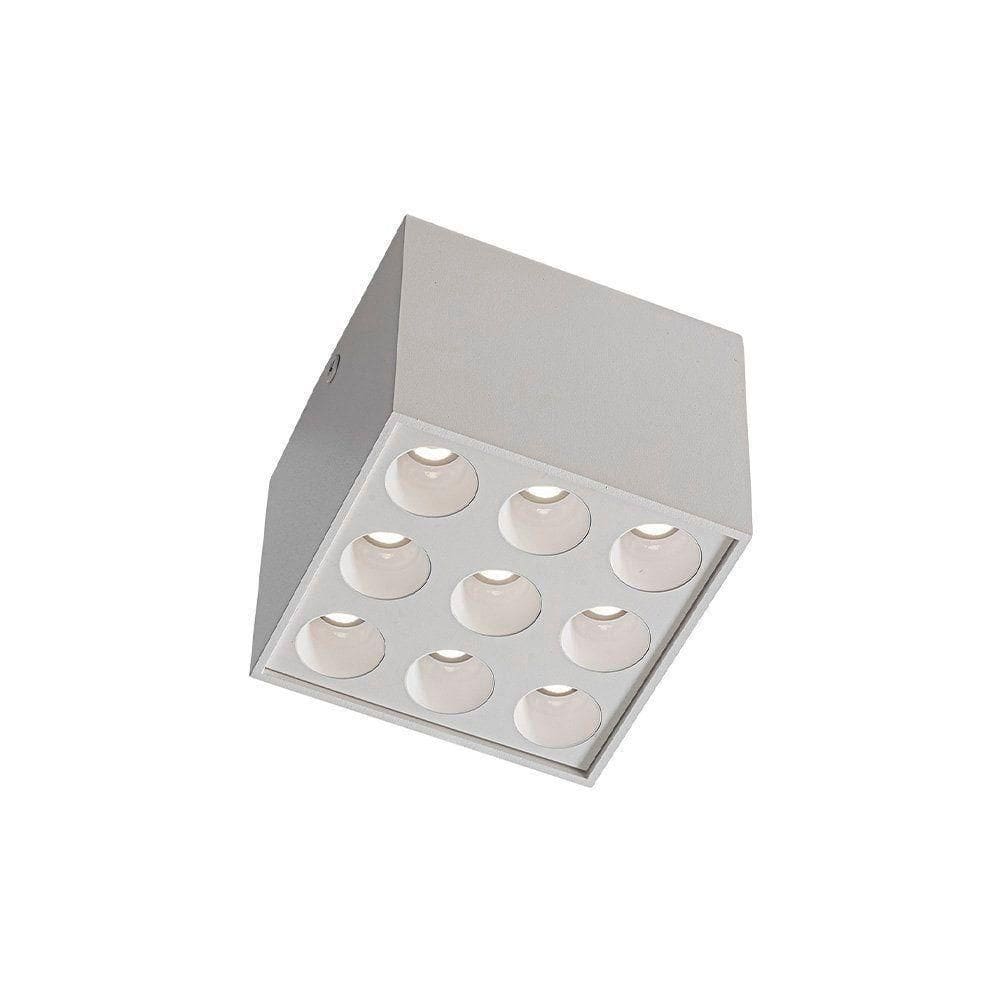 Spot De Sobrepor Nordecor Downlight Powerus Led Alto Irc 90 18w Bivolt Lente Branca 4000K