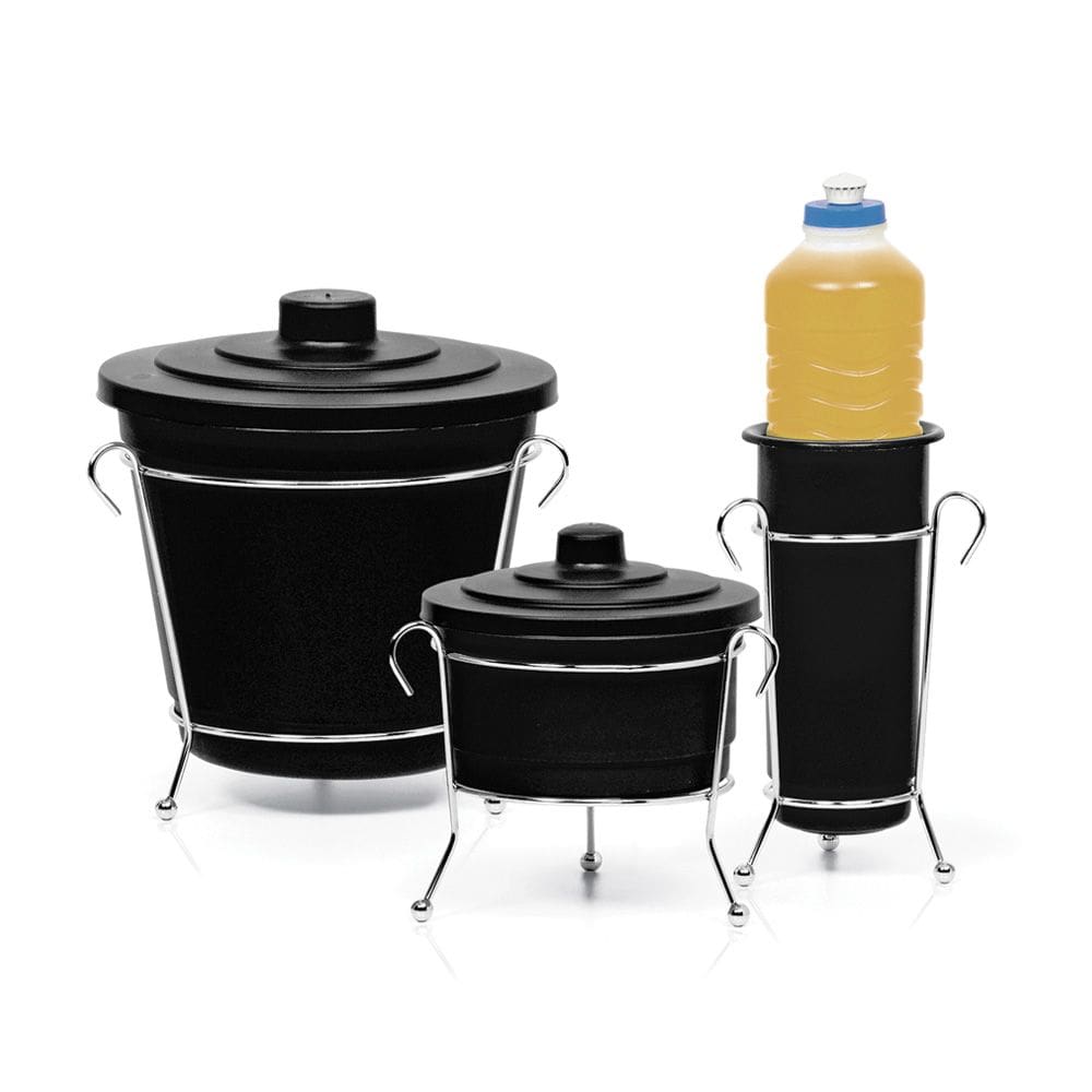 Kit para pia 3 peças preto  cromo colors N301-7 - Niquelart