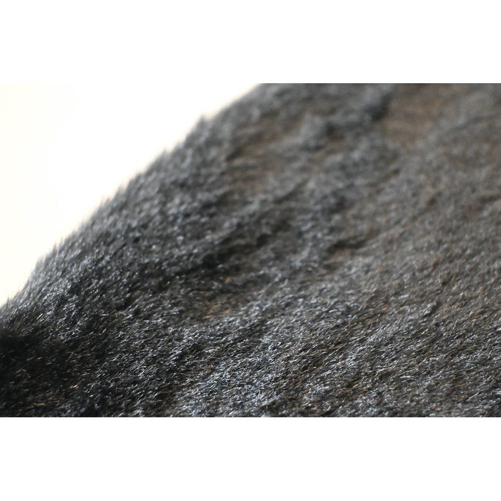 Tapete Pele De Coelho Retangular Melody 140x200cm - Jolitex - Preto