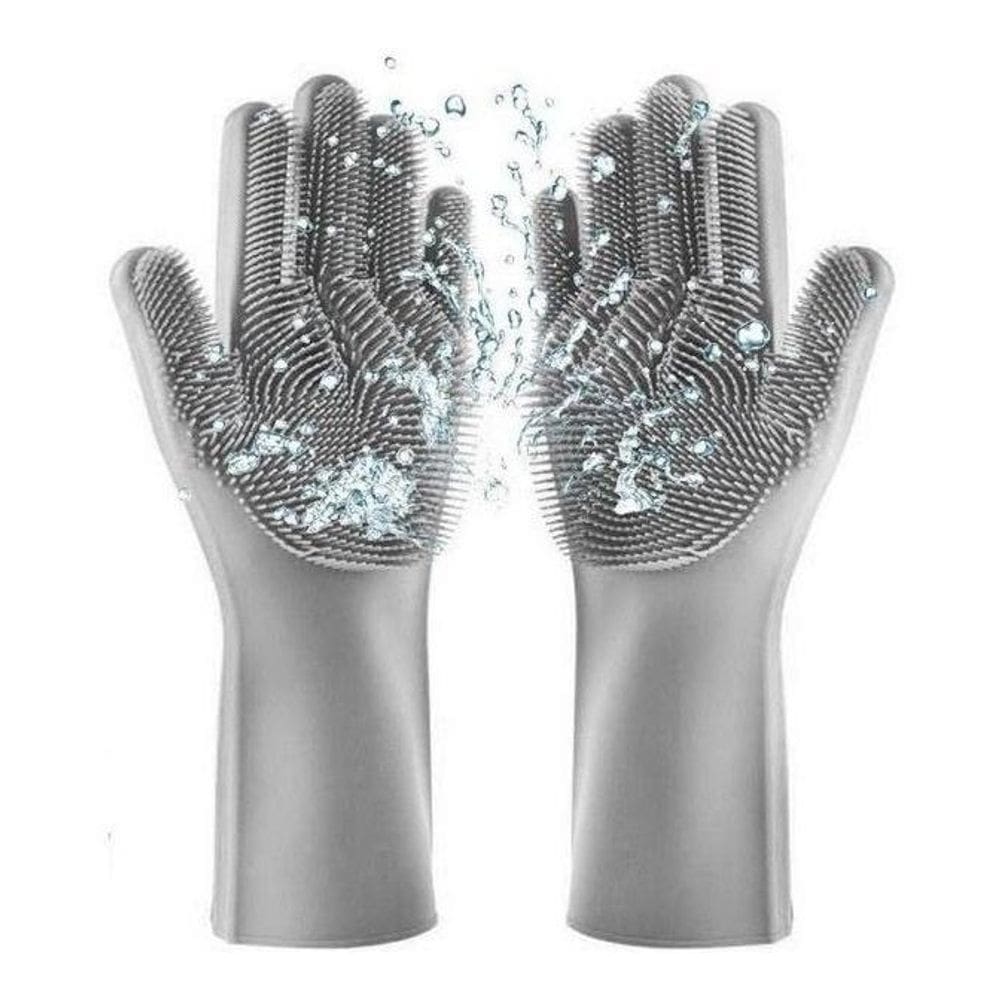 Luvas De Silicone Lavar Louça Carros Pets Alimentos