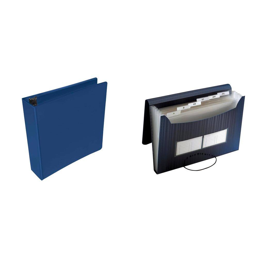 Kit combinado de fichário e arquivo expansível Casafoyer Polipropileno