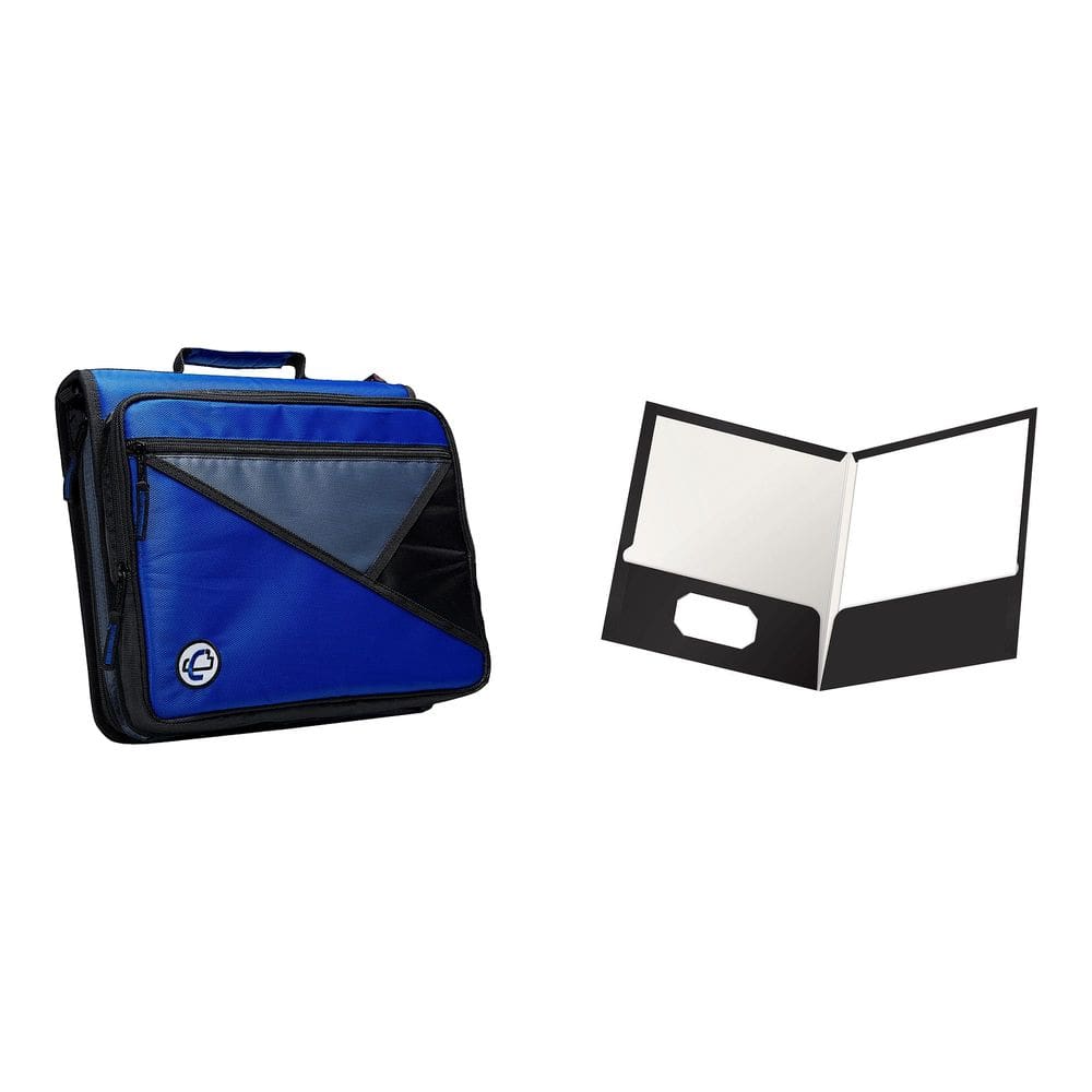 Kit combinado Casafoyer Universal para laptop, fichário e pastas com zíper